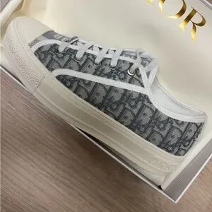 Dior | Shoes | Dior Monogram Canvas Sneakers In Gray And  display picture 1